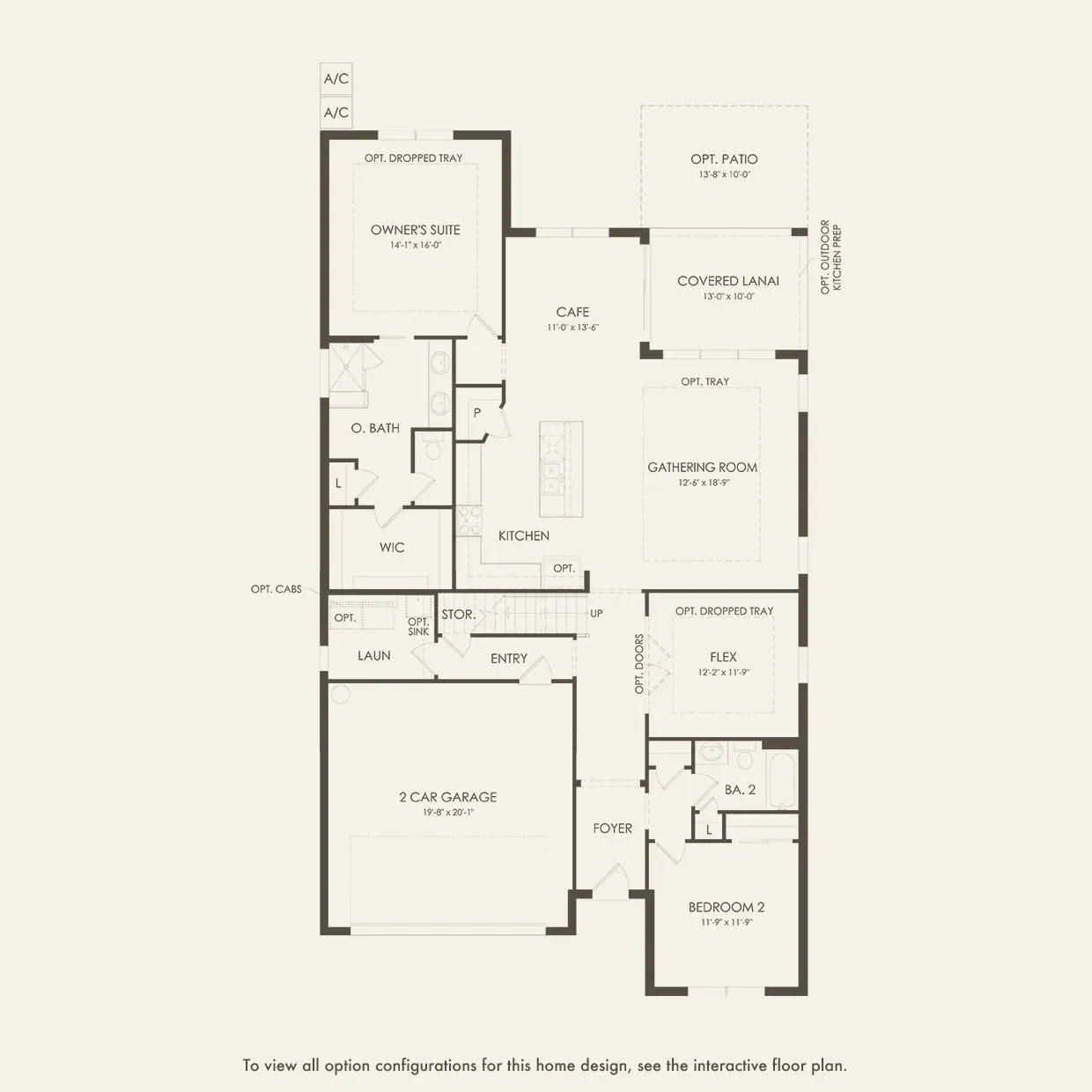Coral Grand floor plan, floor 1