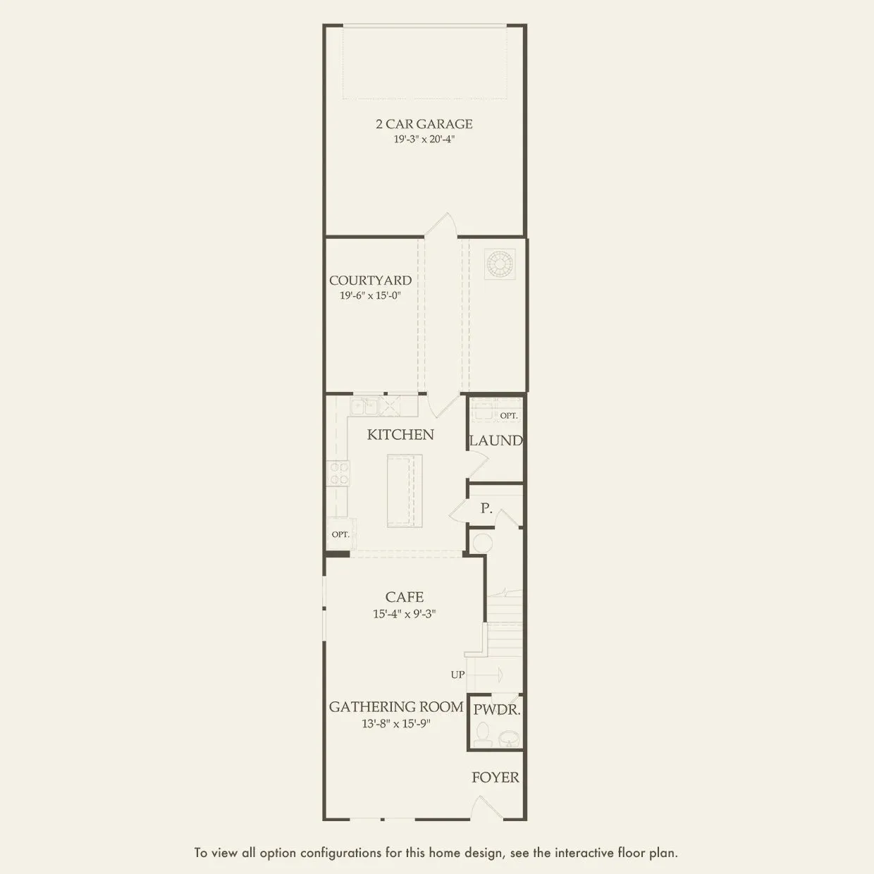 Foxtail Exterior Unit floor plan, floor 1