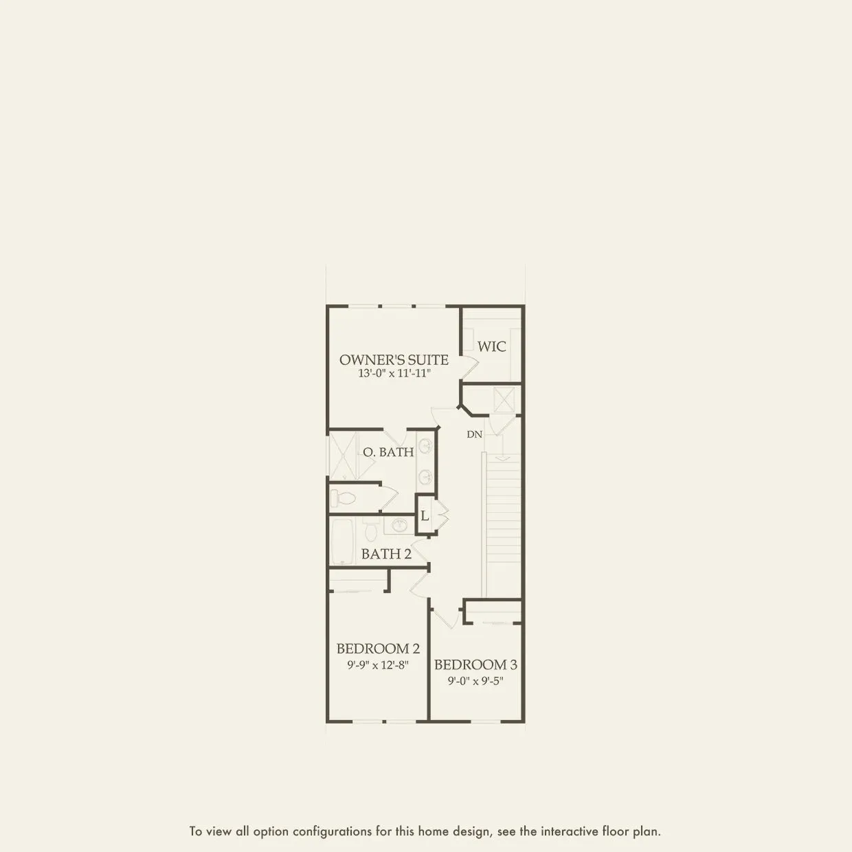 Foxtail Exterior Unit floor plan, floor 2