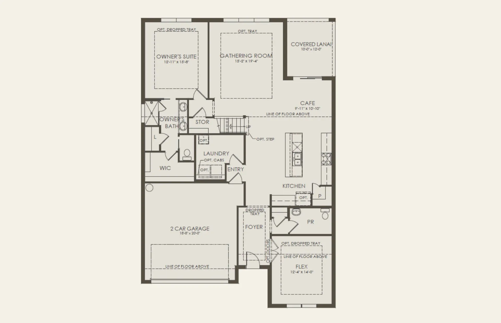 Ruby floor plan, floor 1