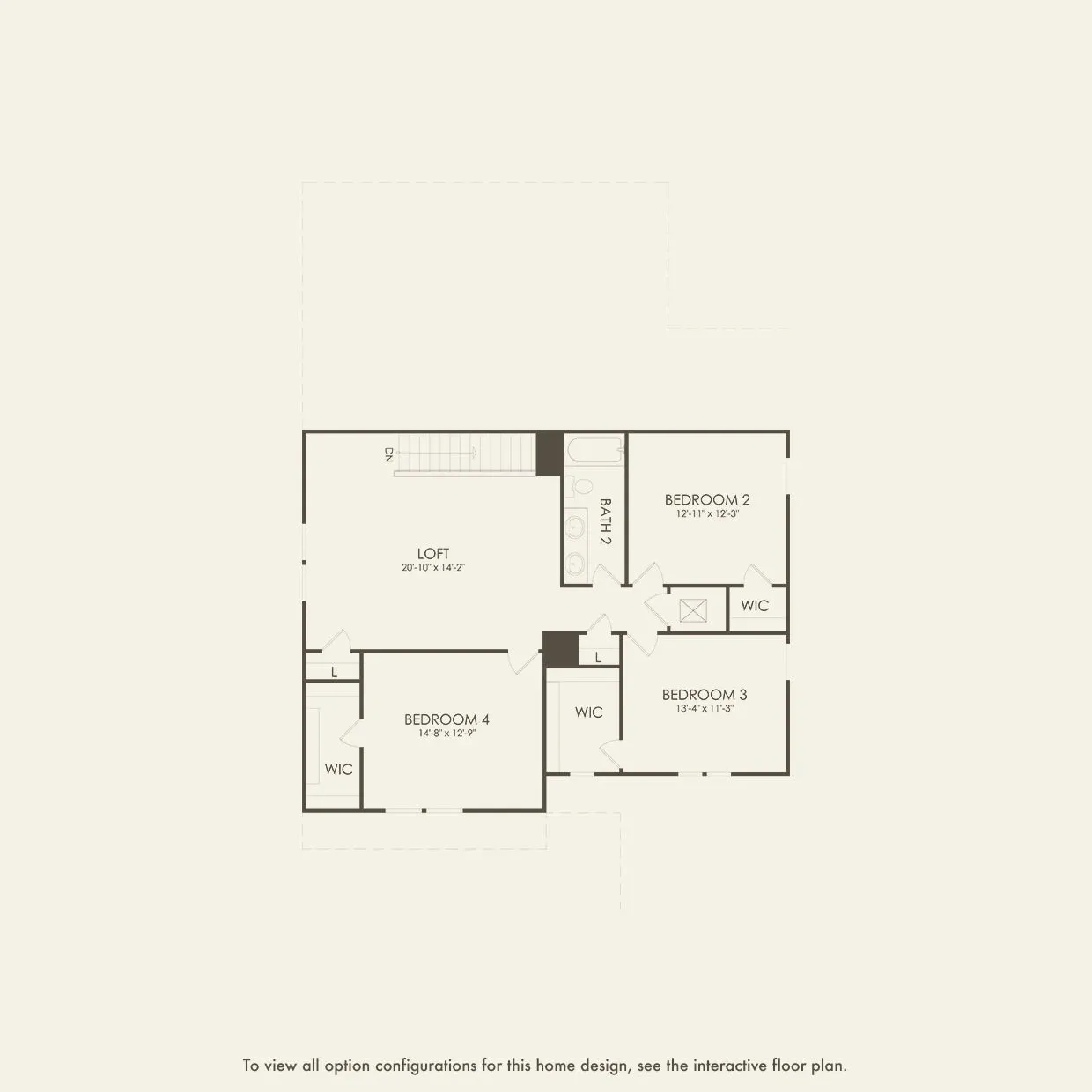 Ruby floor plan, floor 2