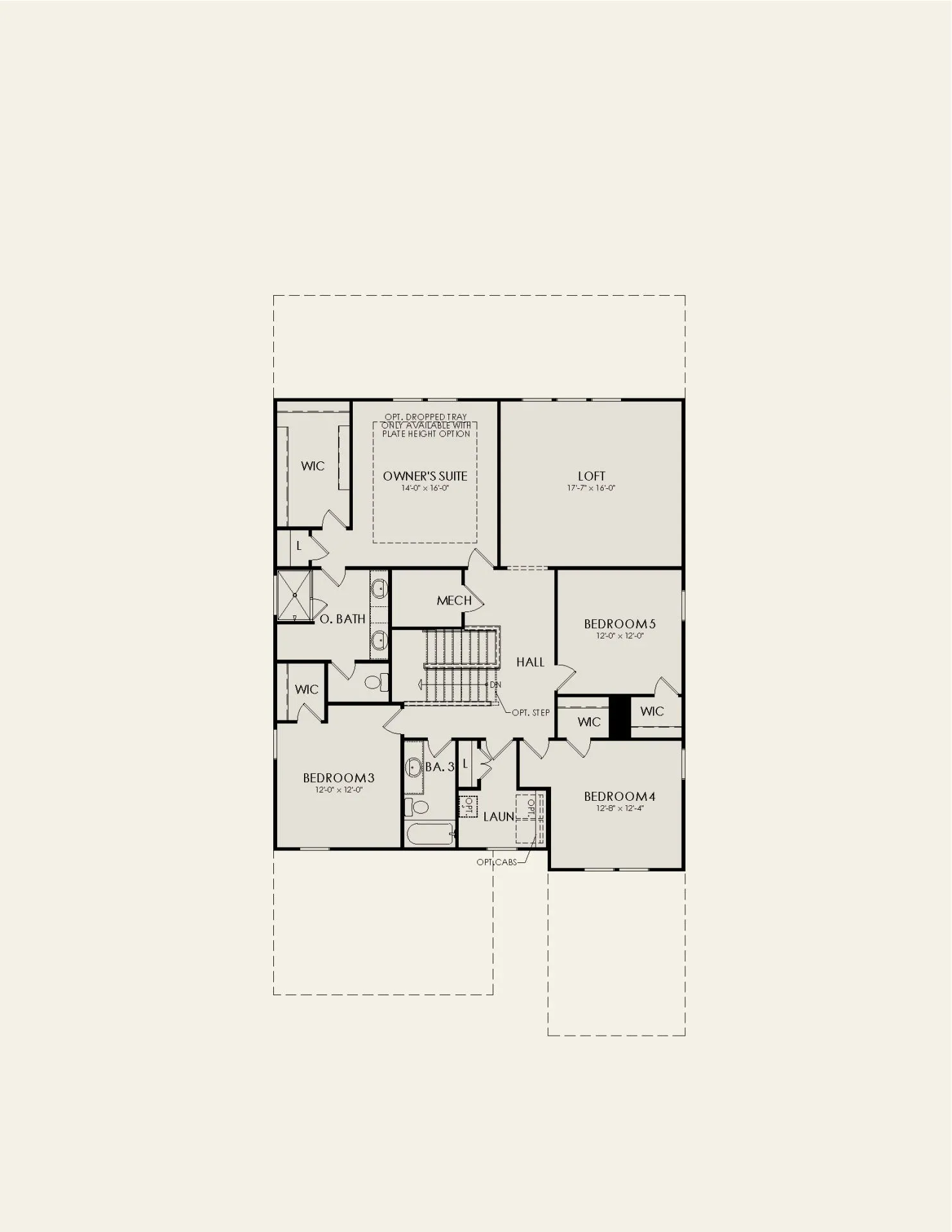 Serena floor plan, floor 2