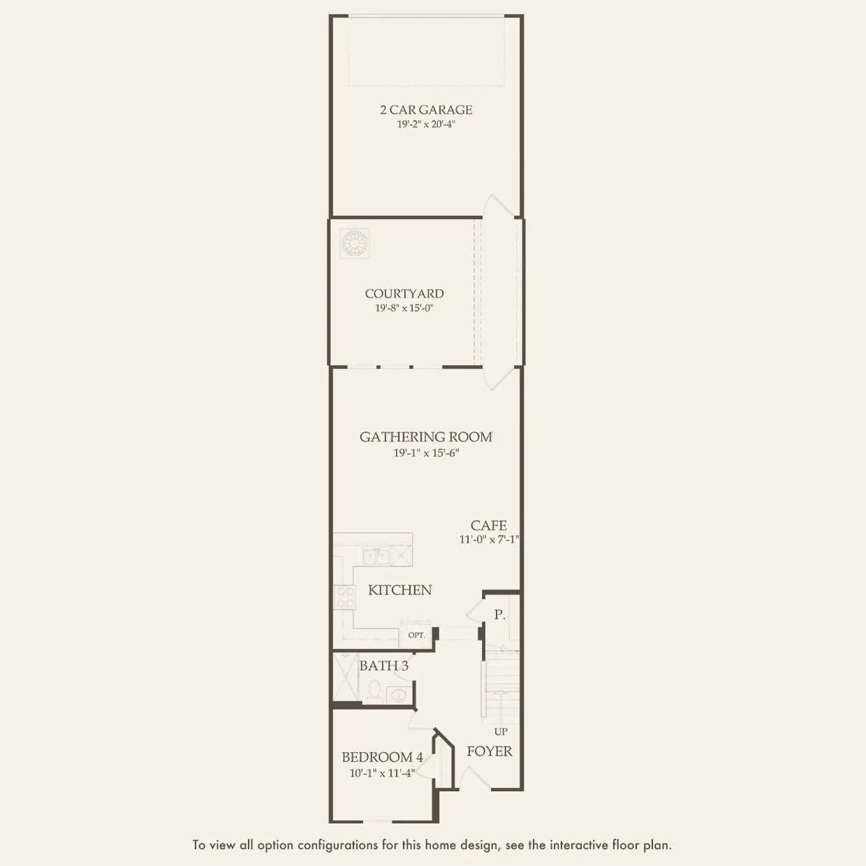 Trailwood Interior Unit floor plan, floor 1