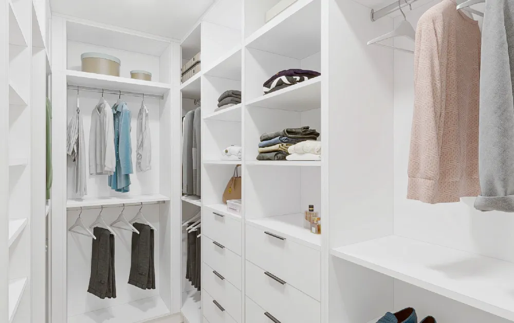 Primary Bedroom — Walk-In Closet 1 in Standard White